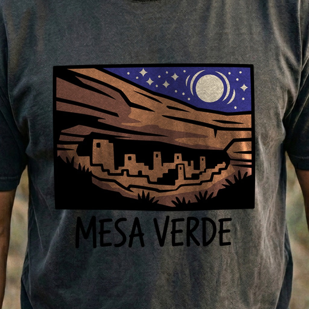 Mesa Verde at Night Cotton T-Shirt