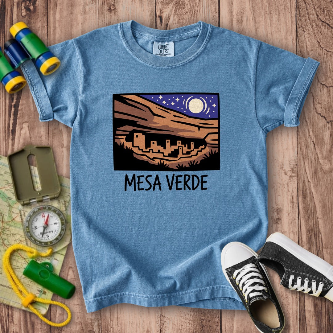 Mesa Verde at Night Kids Cotton T-Shirt