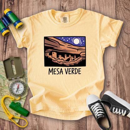 Mesa Verde at Night Kids Cotton T-Shirt