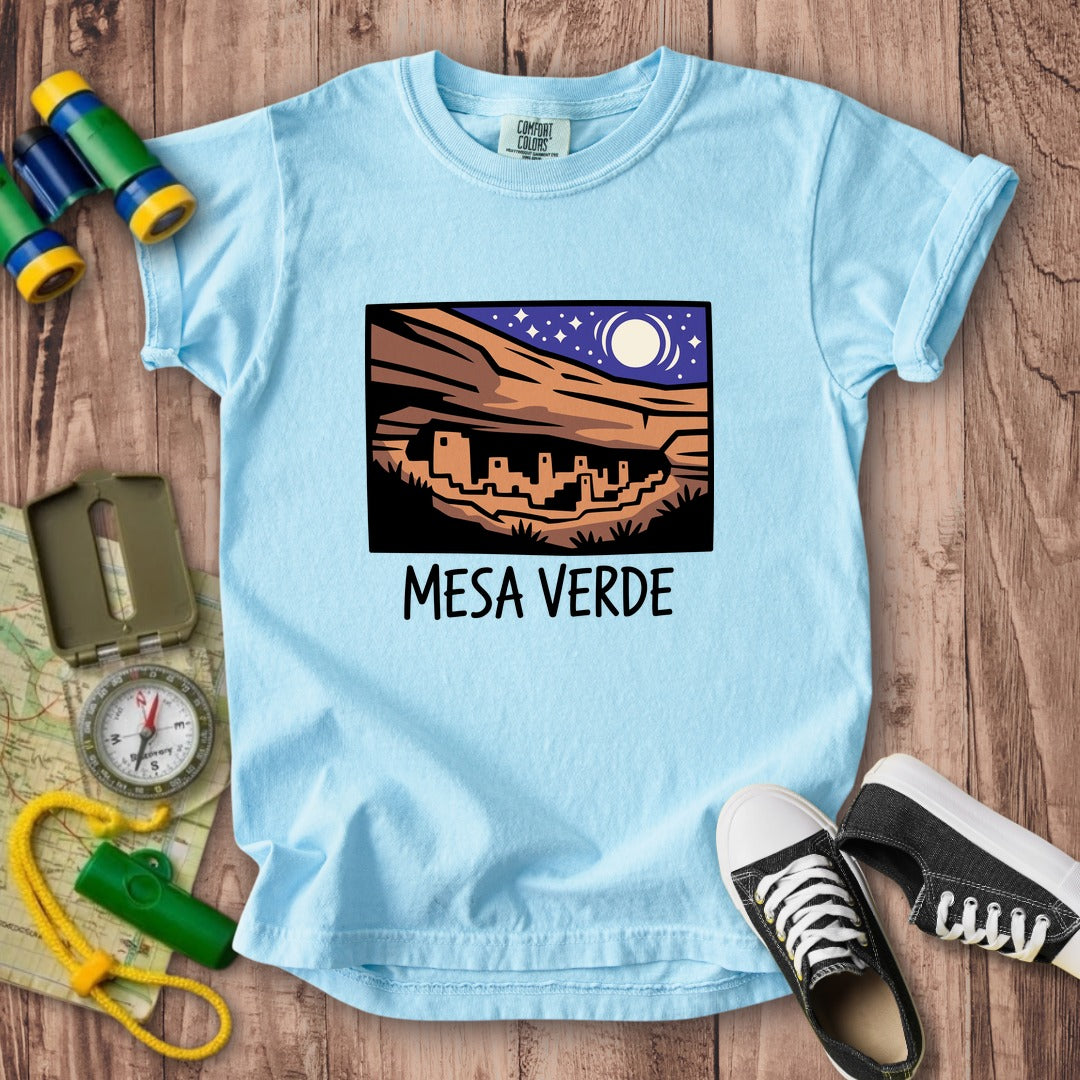 Mesa Verde at Night Kids Cotton T-Shirt