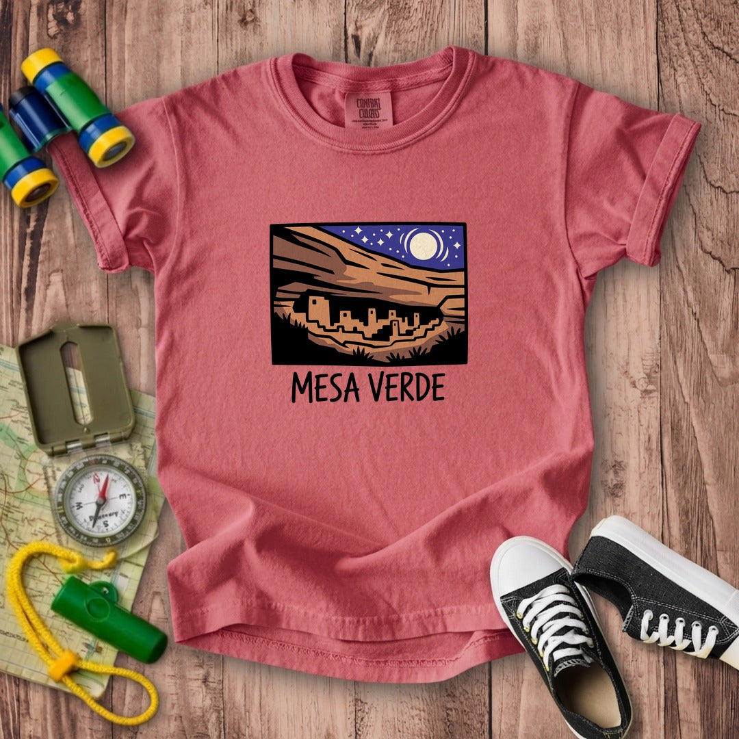 Mesa Verde at Night Kids Cotton T-Shirt