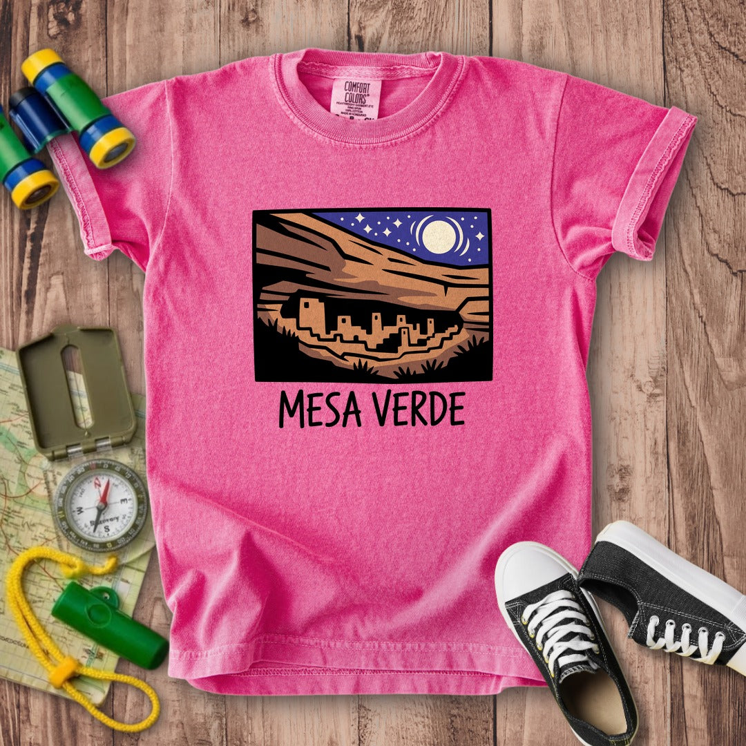 Mesa Verde at Night Kids Cotton T-Shirt
