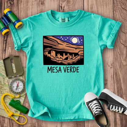 Mesa Verde at Night Kids Cotton T-Shirt
