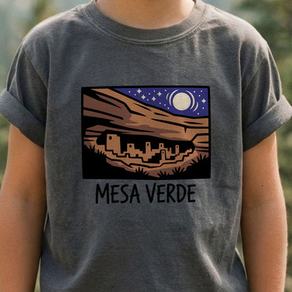 Mesa Verde at Night Kids Cotton T-Shirt