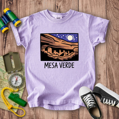 Mesa Verde at Night Kids Cotton T-Shirt