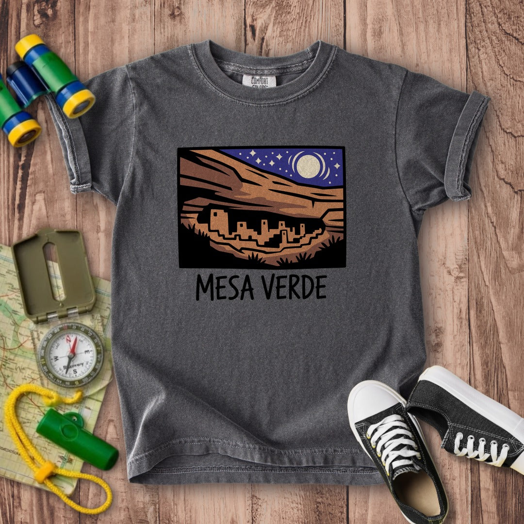 Mesa Verde at Night Kids Cotton T-Shirt
