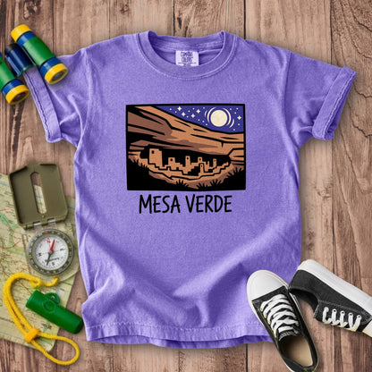Mesa Verde at Night Kids Cotton T-Shirt