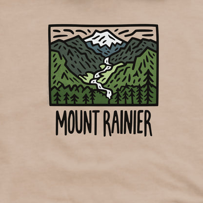 Mount Rainier National Park Crewneck Sweatshirt Adventure and Outdoors Themed Sweatshirt