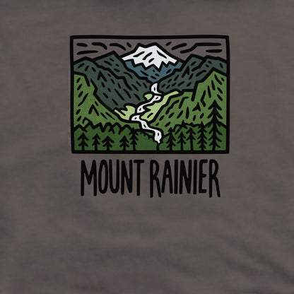 Mount Rainier National Park Crewneck Sweatshirt Adventure and Outdoors Themed Sweatshirt