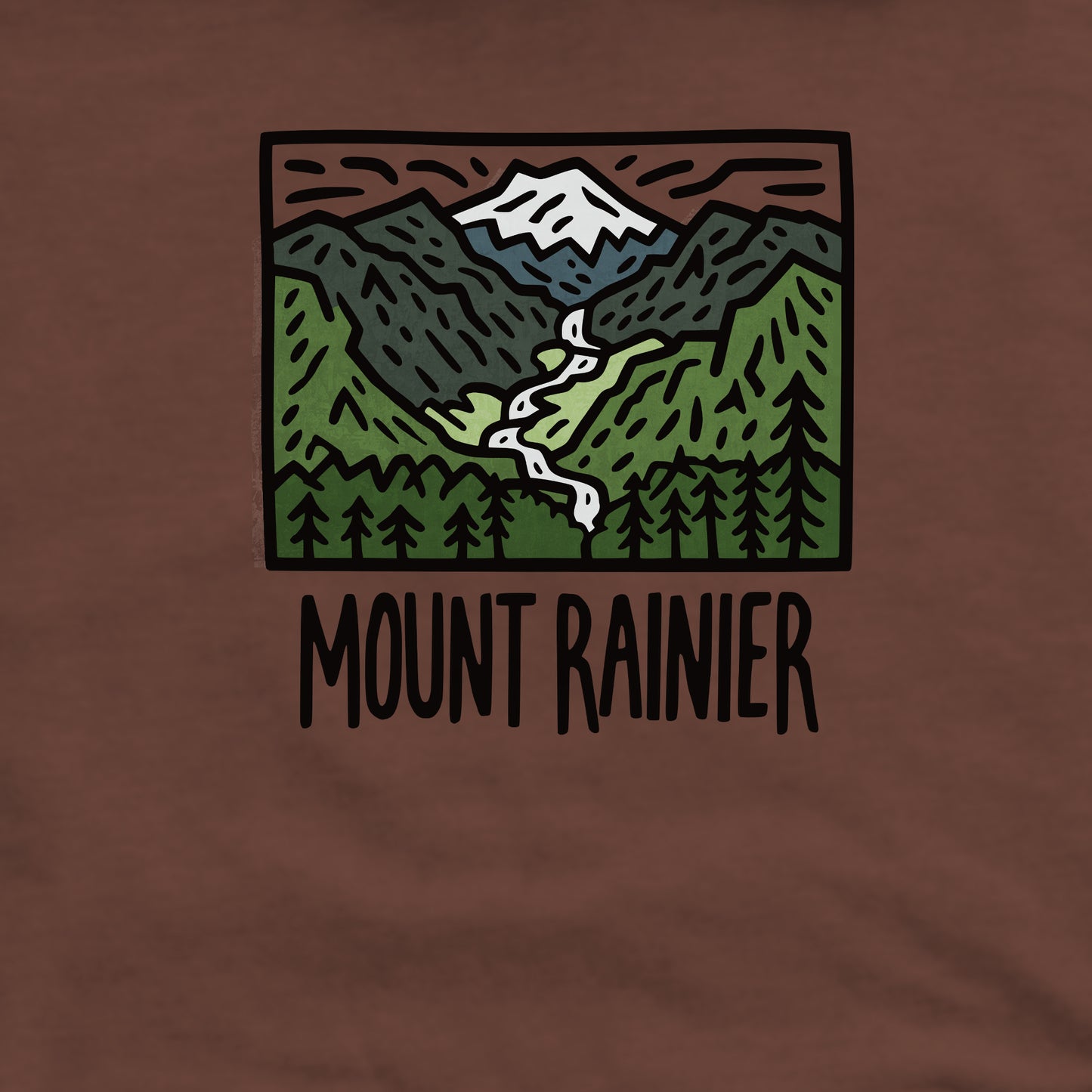 Mount Rainier National Park Crewneck Sweatshirt Adventure and Outdoors Themed Sweatshirt