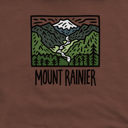Mount Rainier National Park Crewneck Sweatshirt Adventure and Outdoors Themed Sweatshirt