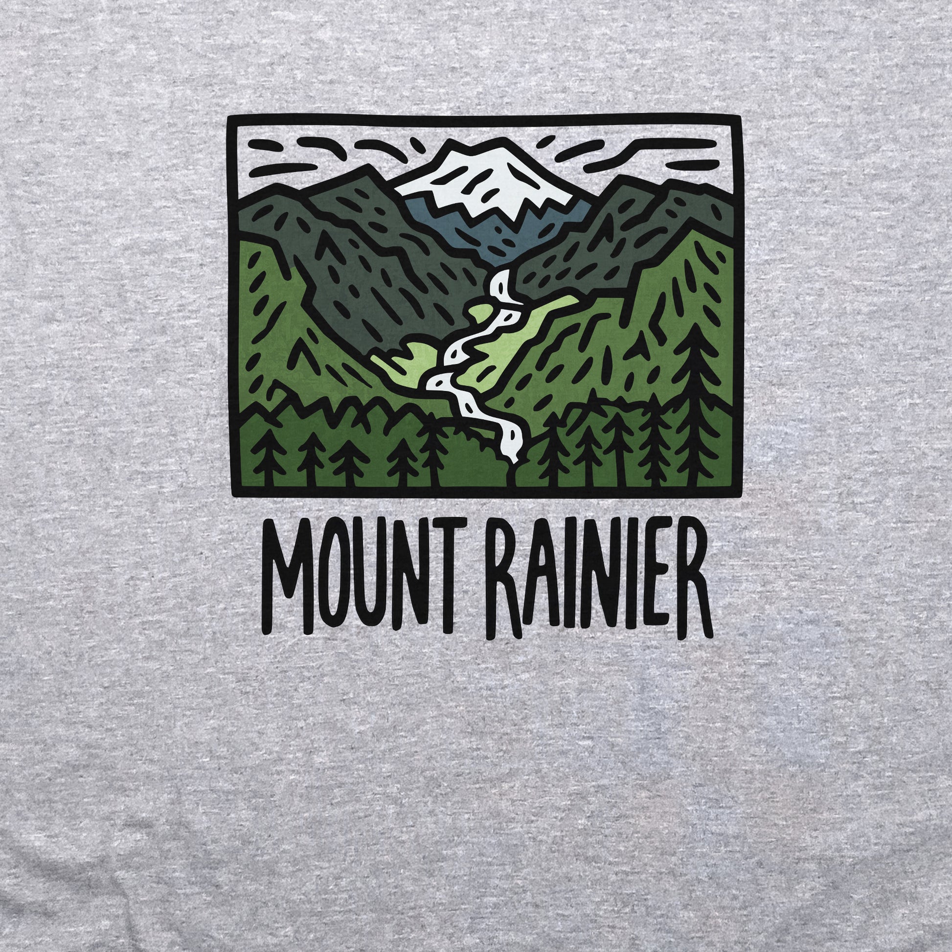 Mount Rainier National Park Crewneck Sweatshirt Adventure and Outdoors Themed Sweatshirt