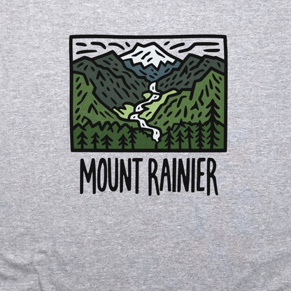 Mount Rainier National Park Crewneck Sweatshirt Adventure and Outdoors Themed Sweatshirt