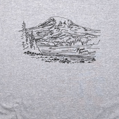 Mount Rainier Line Drawing Crewneck Sweatshirt
