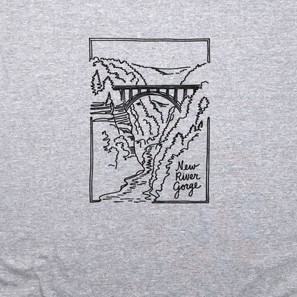 New River Gorge Line Drawing Crewneck Sweatshirt