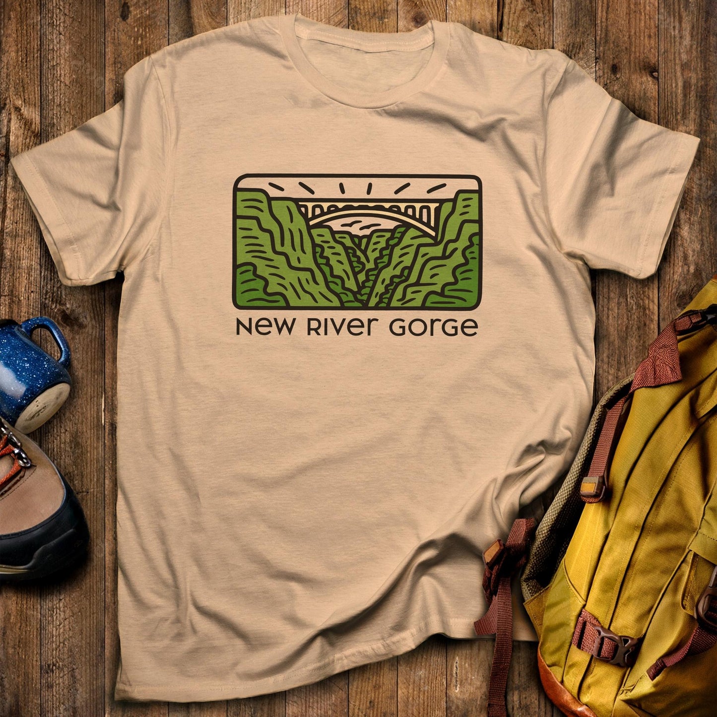 New River Gorge National Park T-Shirt Sand Adventure and Outdoors Themed T-Shirt