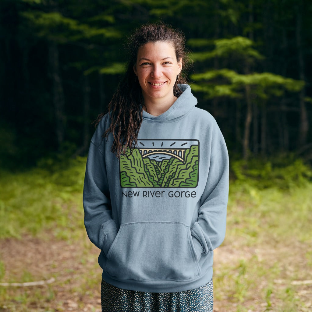 New River Gorge National Park Hoodie Adventure and Outdoors Themed Hoodie