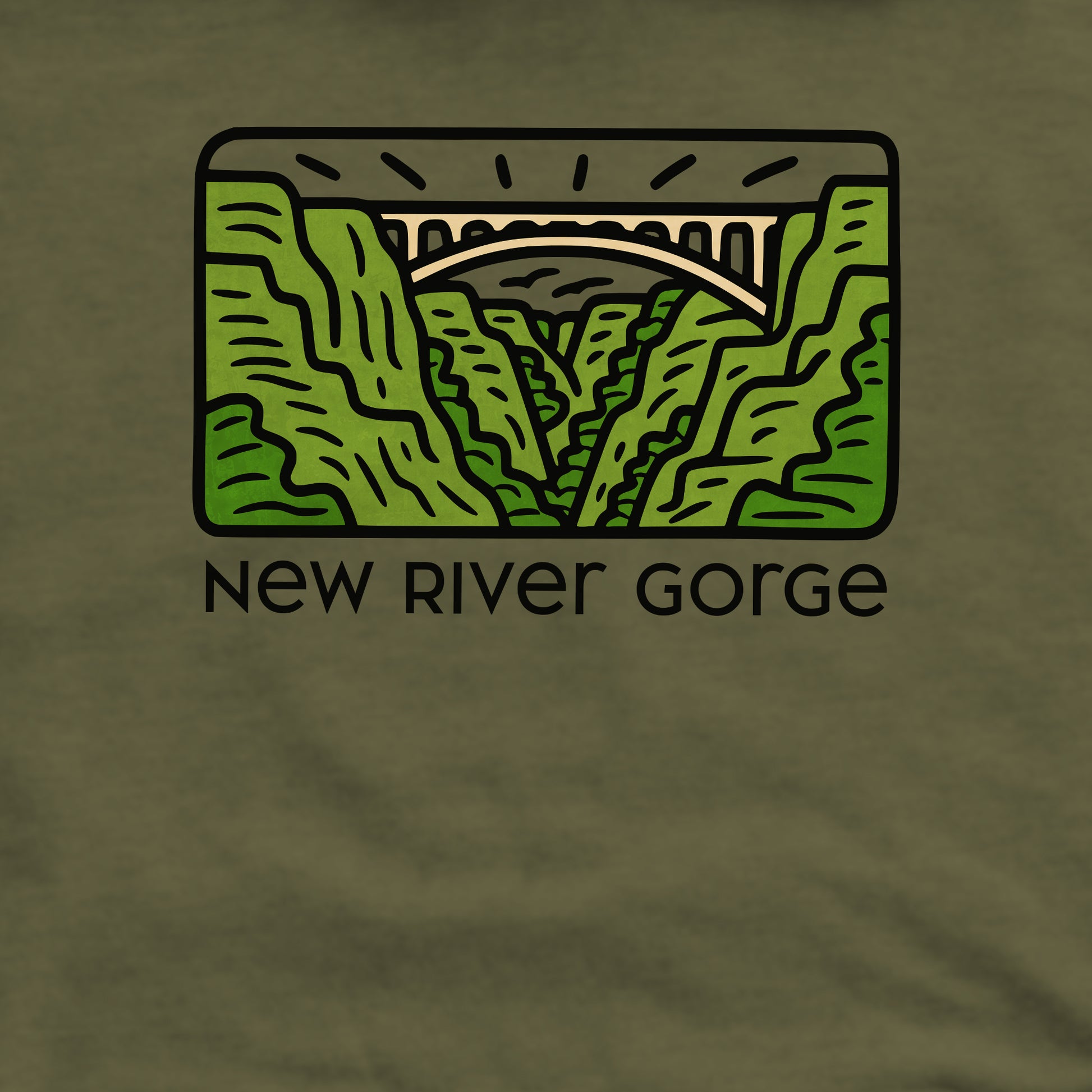 New River Gorge National Park Crewneck Sweatshirt Adventure and Outdoors Themed Sweatshirt