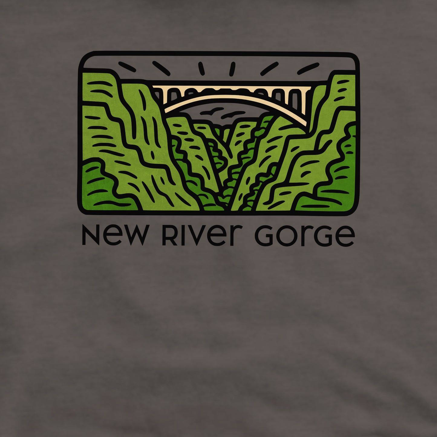 New River Gorge National Park Crewneck Sweatshirt Adventure and Outdoors Themed Sweatshirt