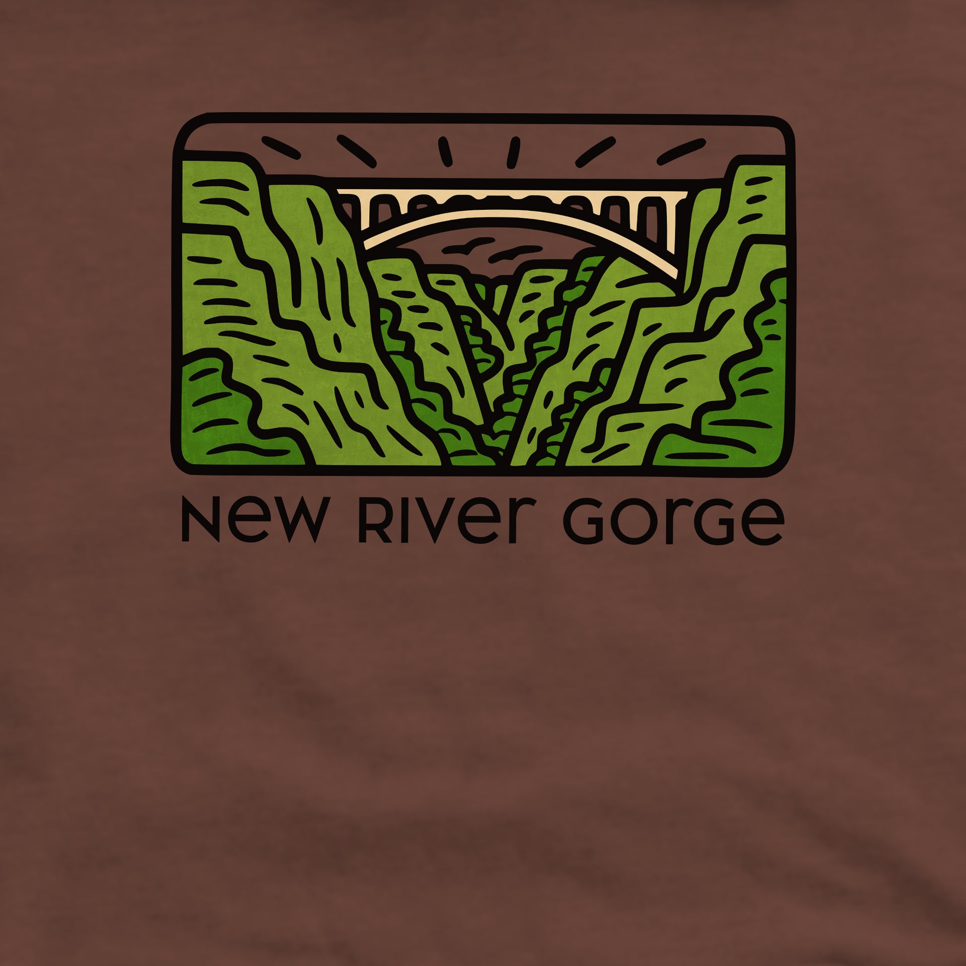 New River Gorge National Park Crewneck Sweatshirt Adventure and Outdoors Themed Sweatshirt
