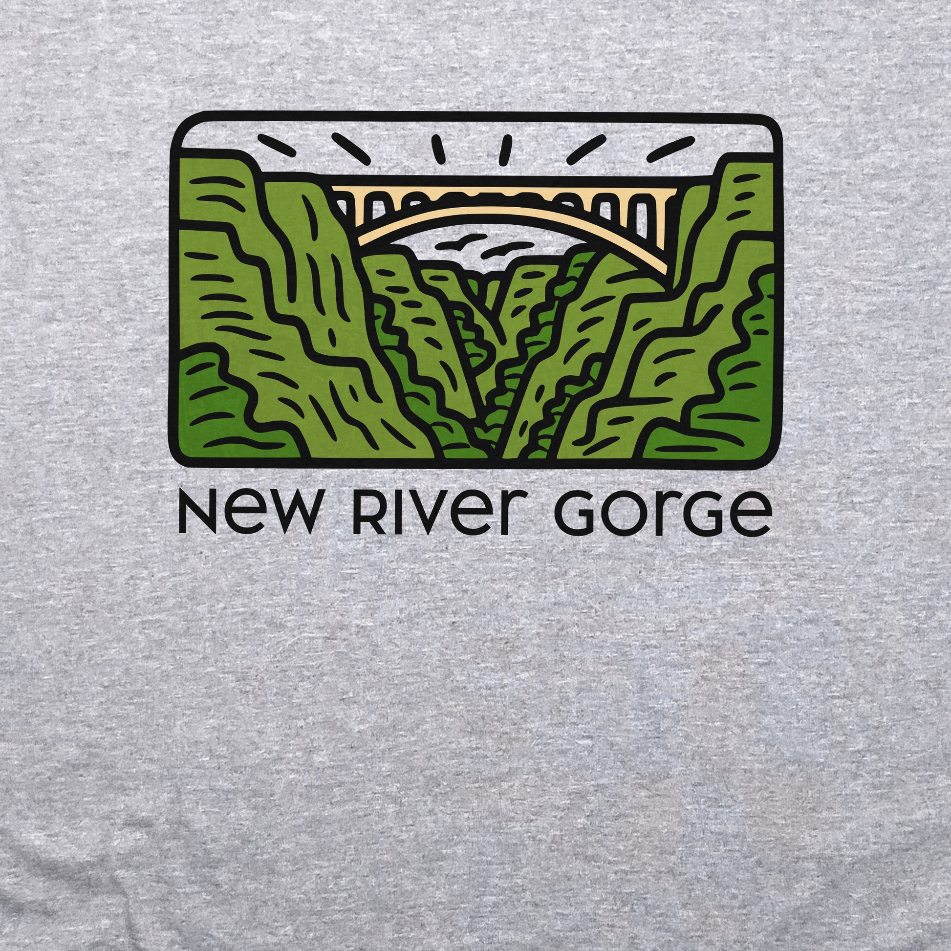 New River Gorge National Park Crewneck Sweatshirt Adventure and Outdoors Themed Sweatshirt