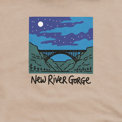 New River Gorge at Night Hoodie