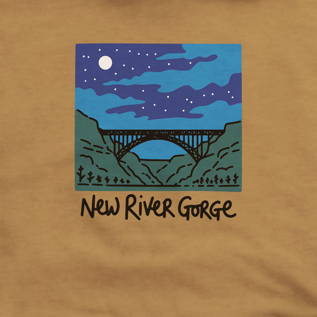 New River Gorge at Night Hoodie