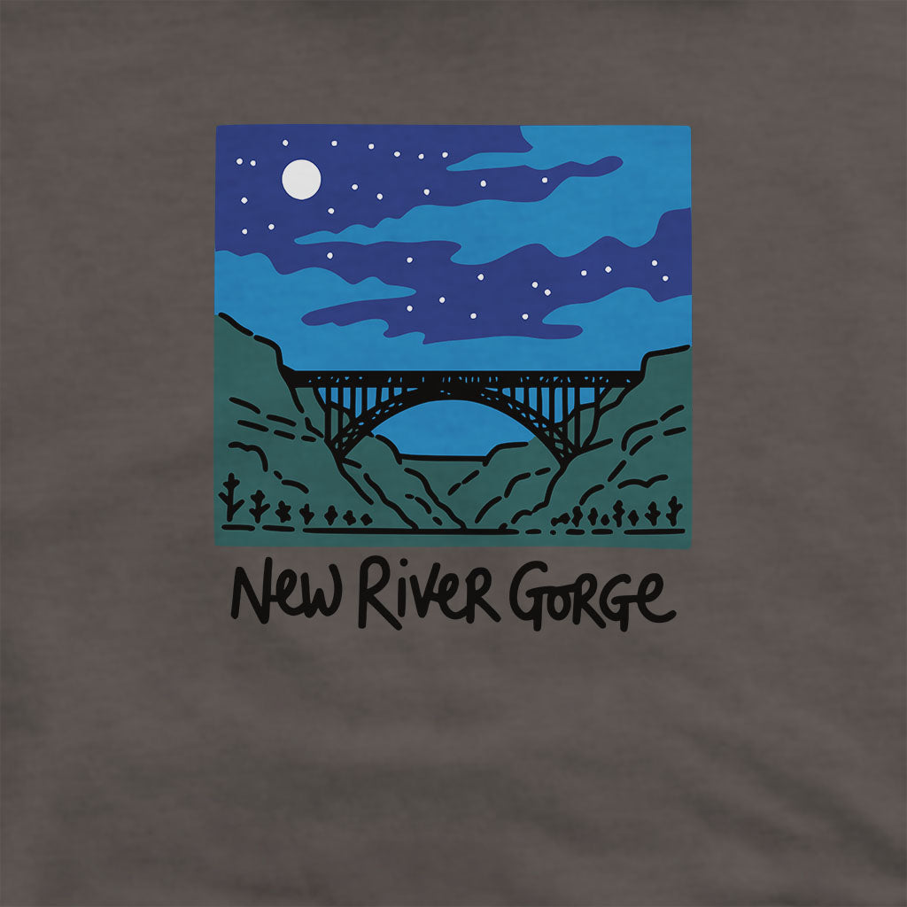 New River Gorge at Night Hoodie