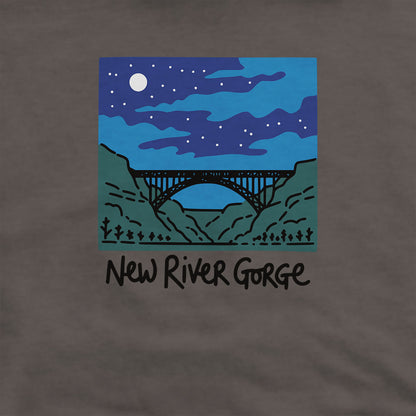New River Gorge at Night Hoodie