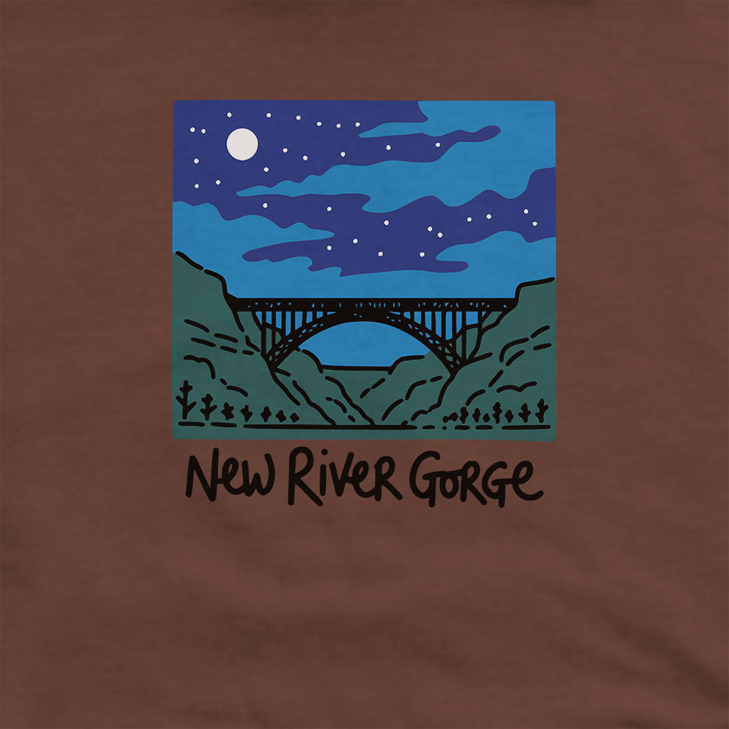 New River Gorge at Night Hoodie