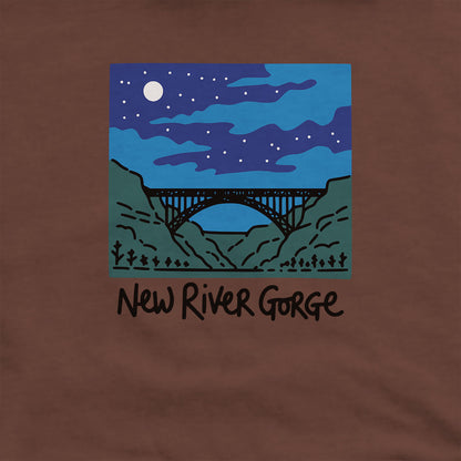 New River Gorge at Night Hoodie