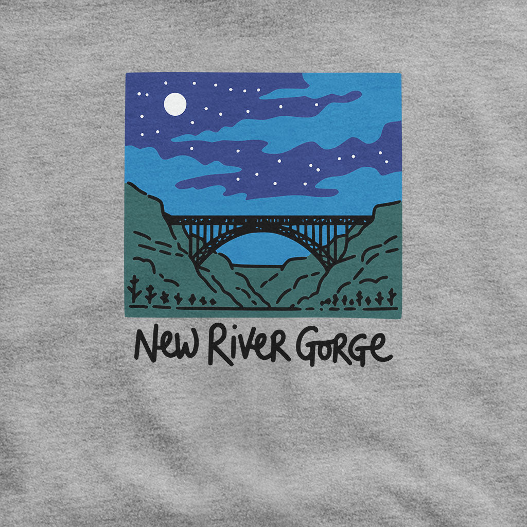 New River Gorge at Night Hoodie