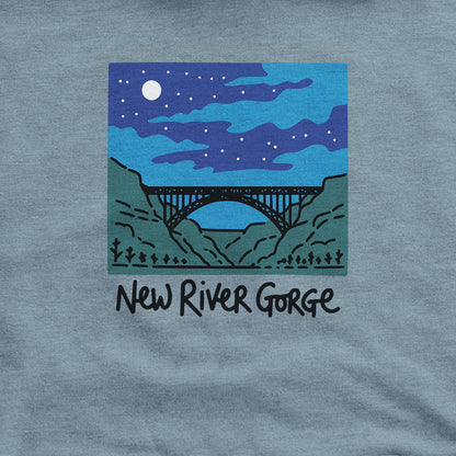 New River Gorge at Night Hoodie