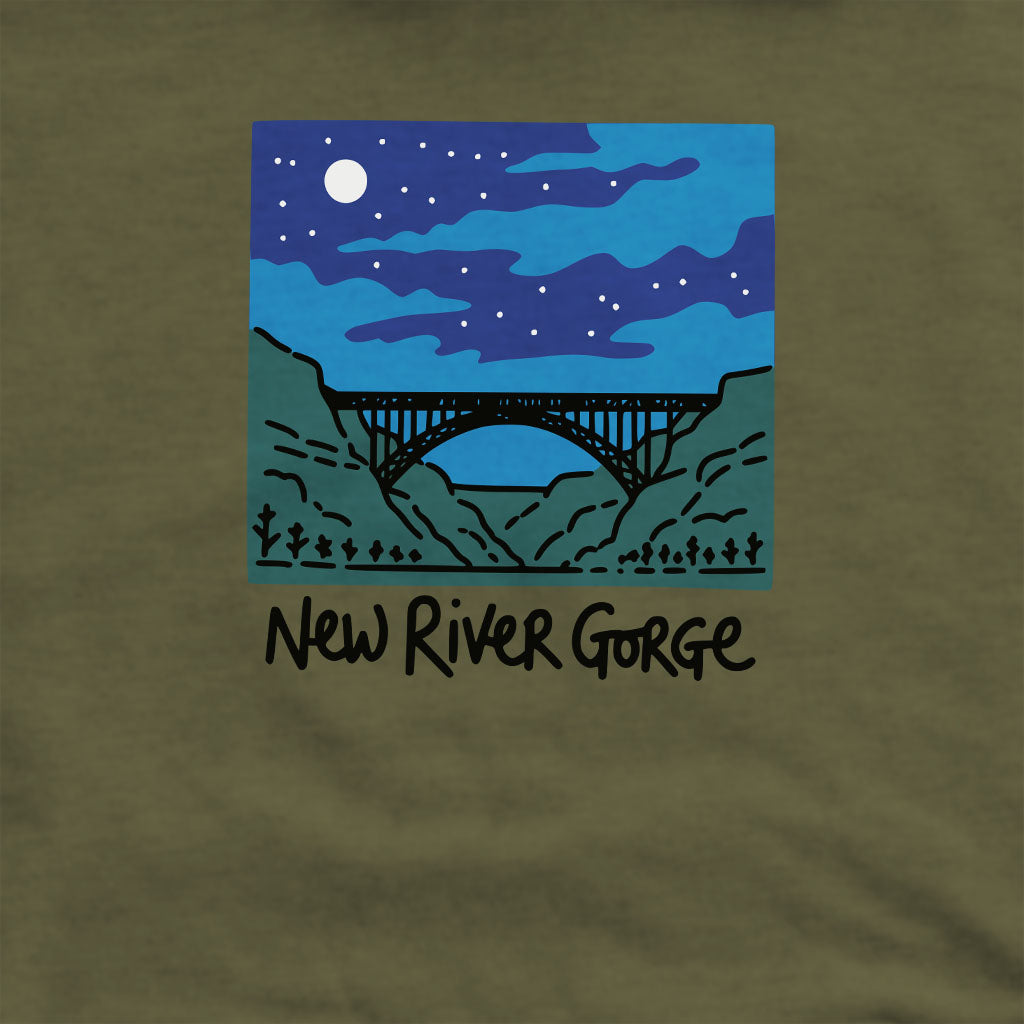 New River Gorge at Night Crewneck Sweatshirt