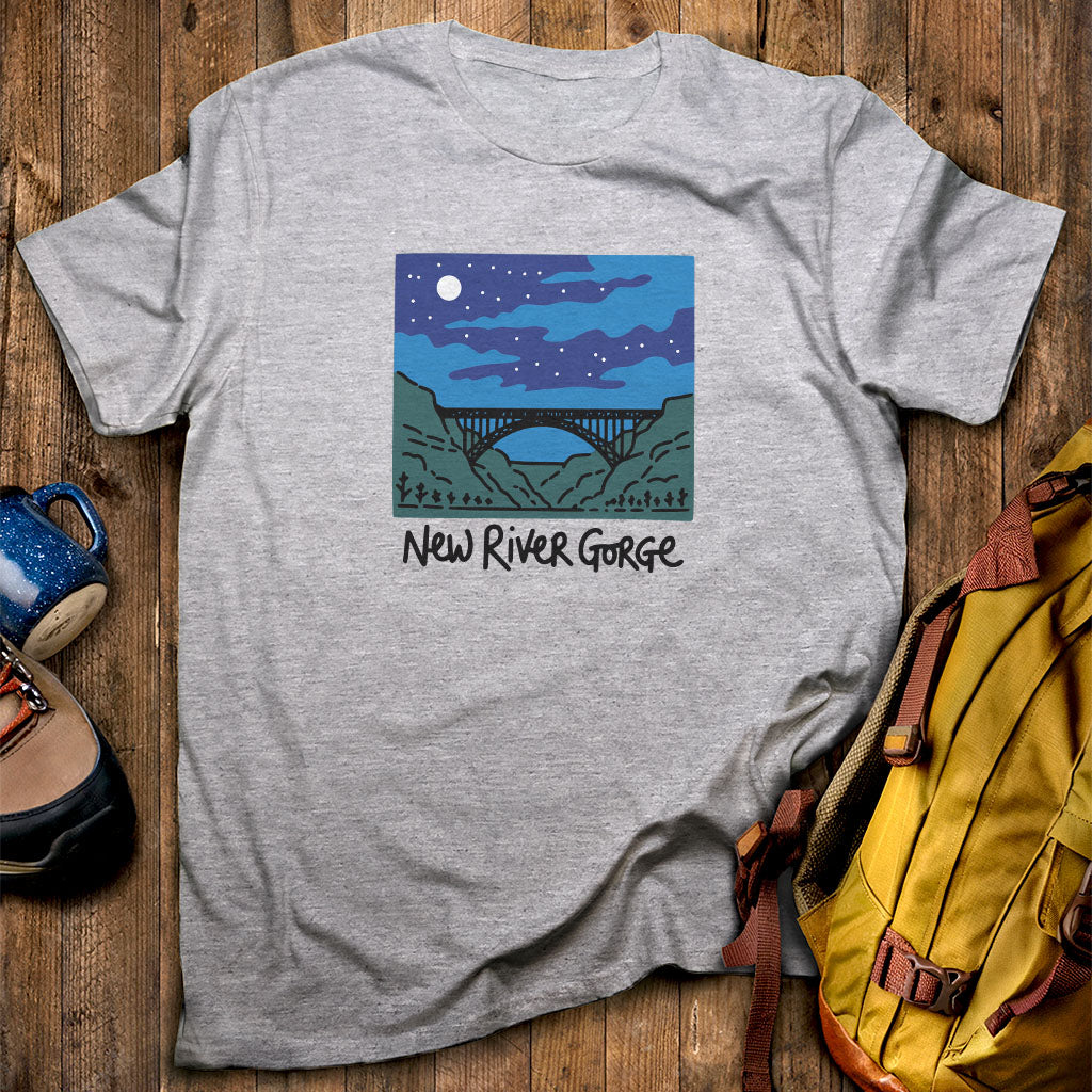 New River Gorge at Night T-Shirt