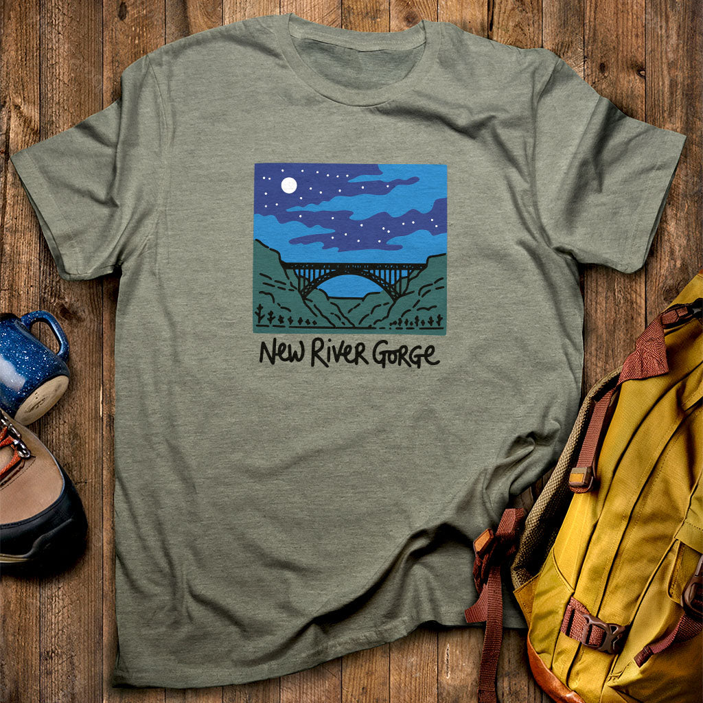 New River Gorge at Night T-Shirt