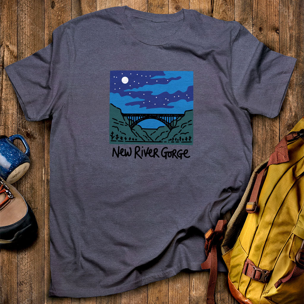 New River Gorge at Night T-Shirt