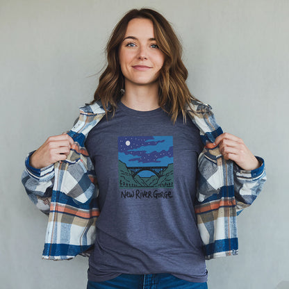 New River Gorge at Night T-Shirt