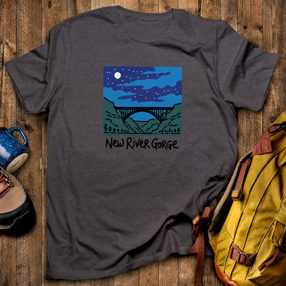 New River Gorge at Night T-Shirt