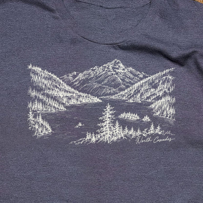 North Cascades Line Drawing T-Shirt