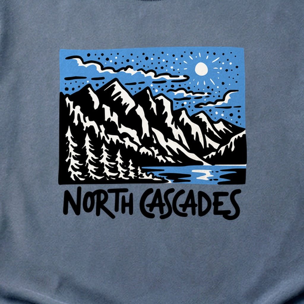 North Cascades at Night Cotton T-Shirt