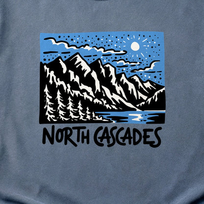 North Cascades at Night Cotton T-Shirt