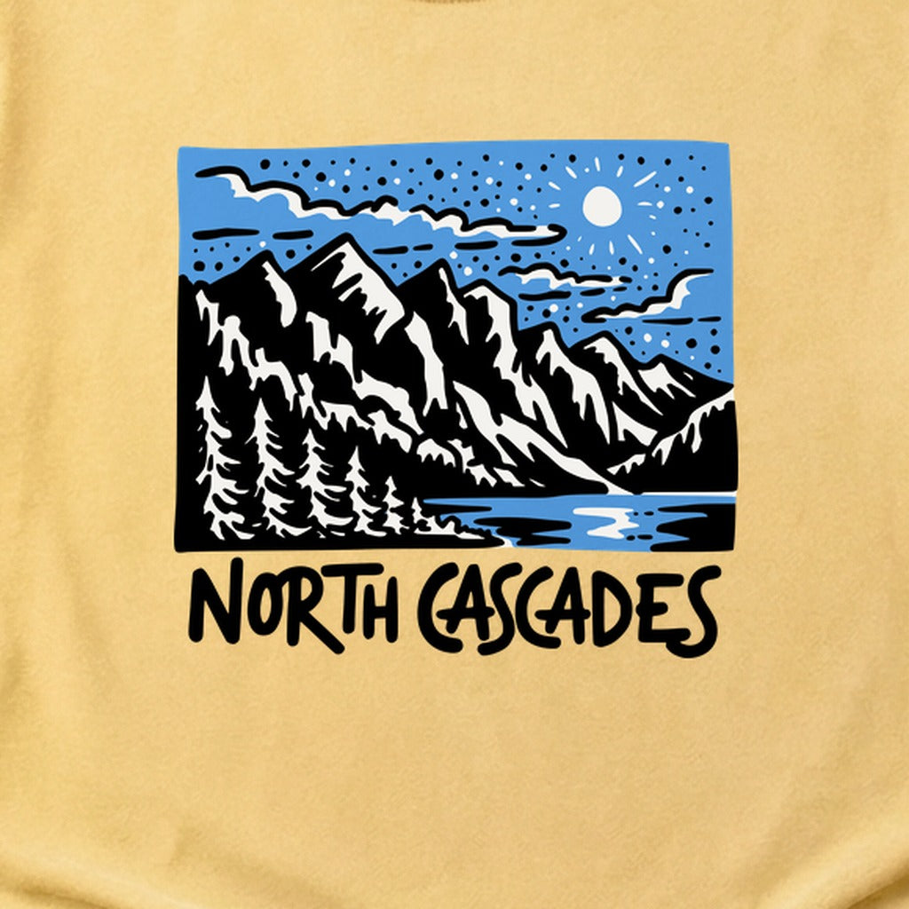 North Cascades at Night Cotton T-Shirt