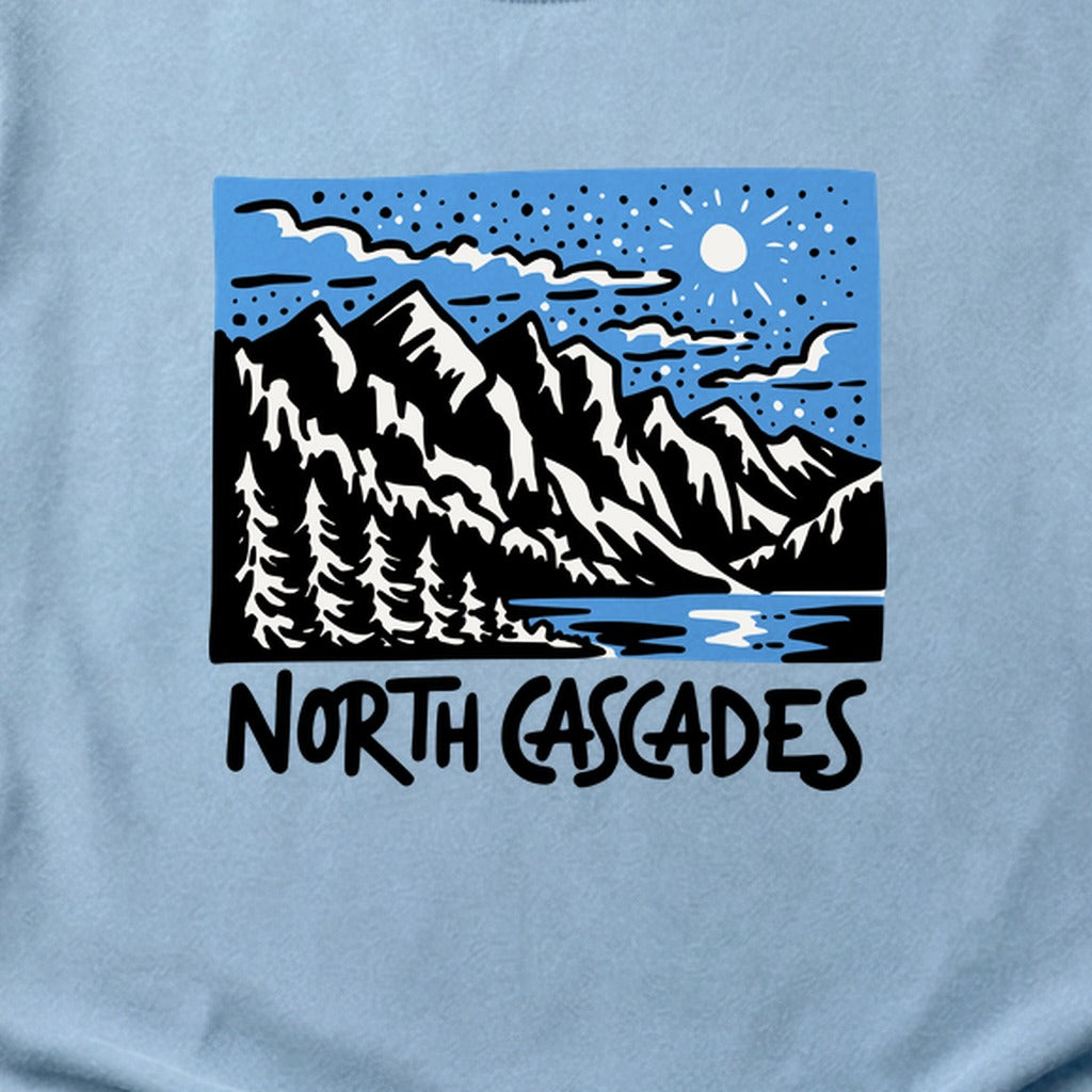 North Cascades at Night Cotton T-Shirt