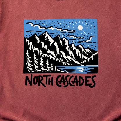 North Cascades at Night Cotton T-Shirt