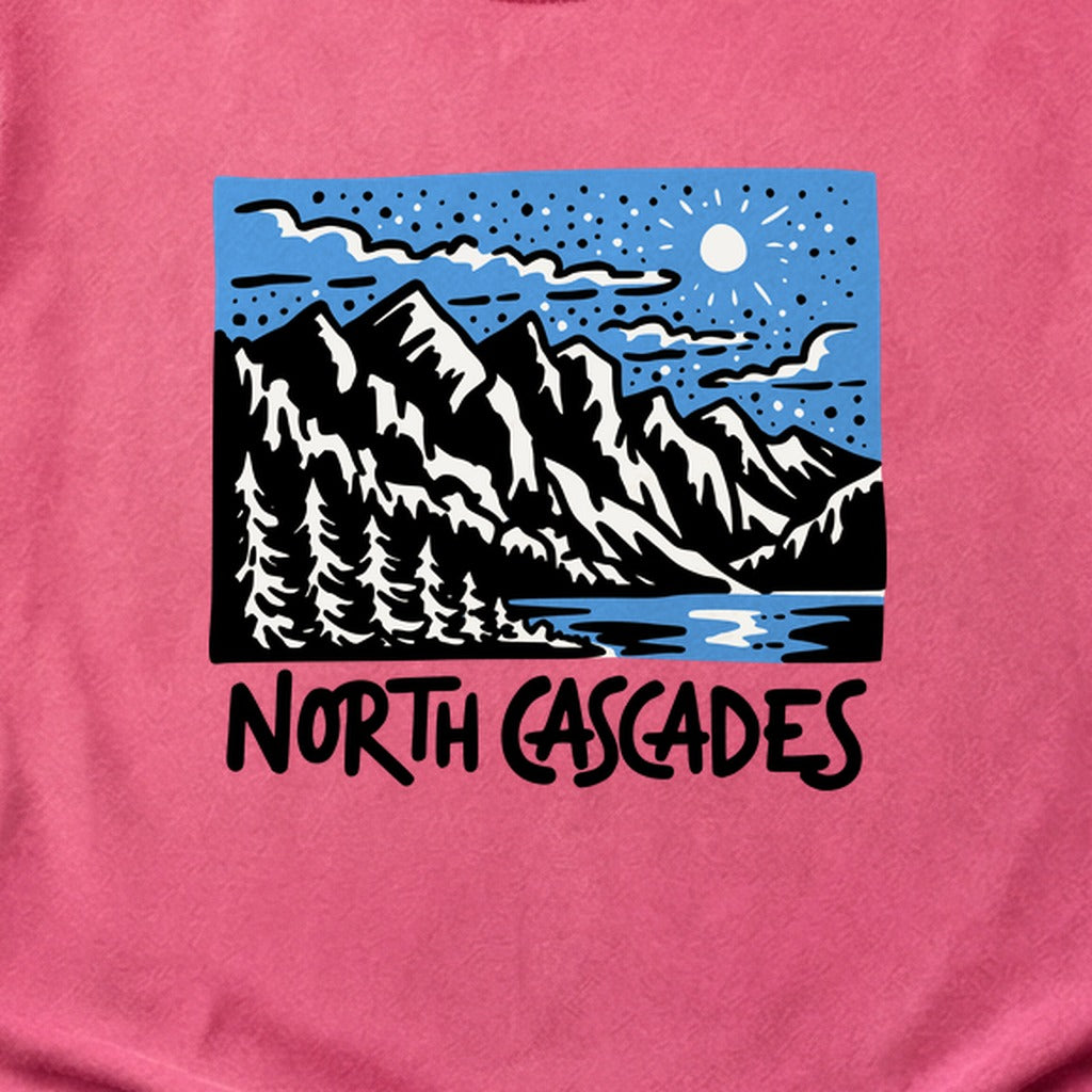 North Cascades at Night Cotton T-Shirt