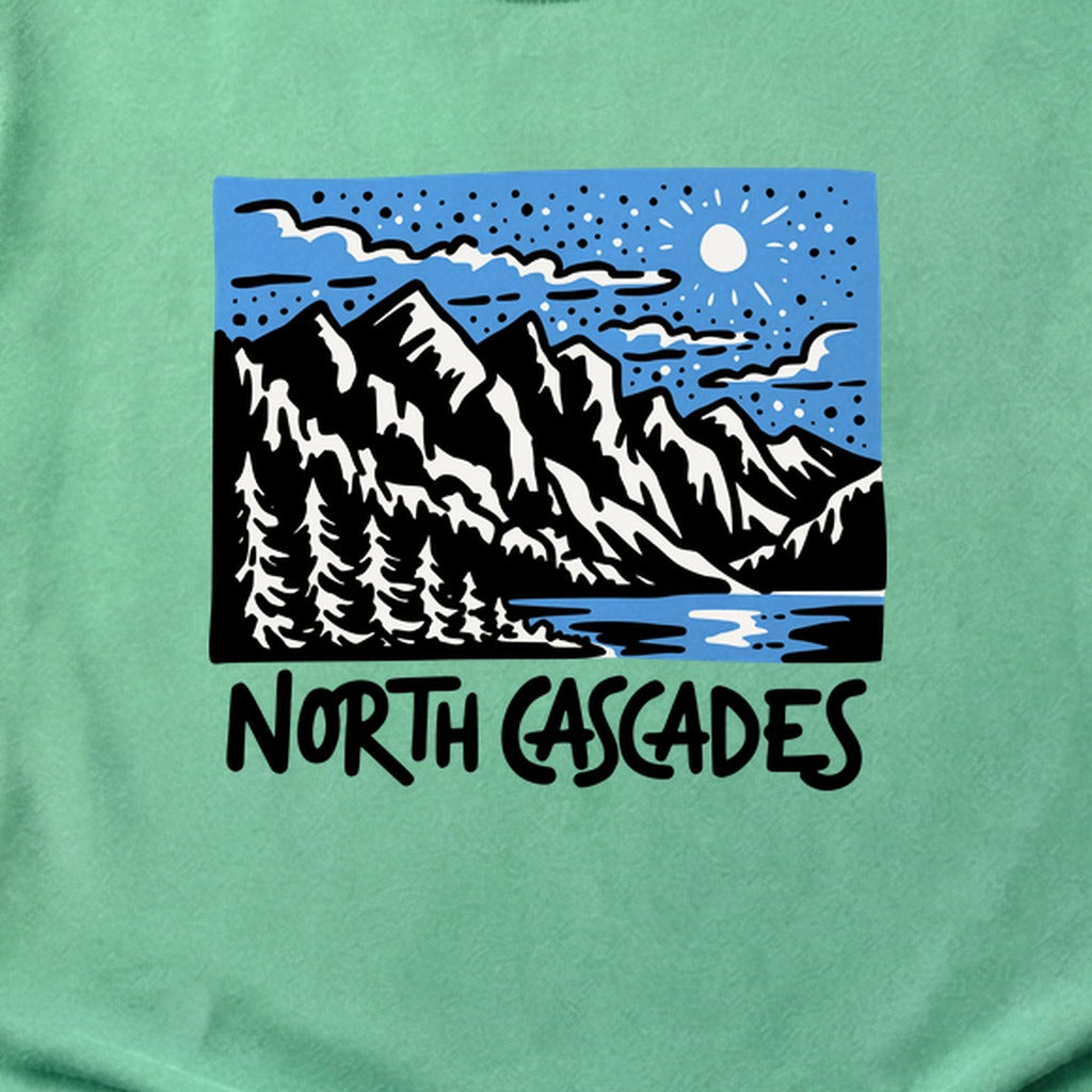 North Cascades at Night Cotton T-Shirt