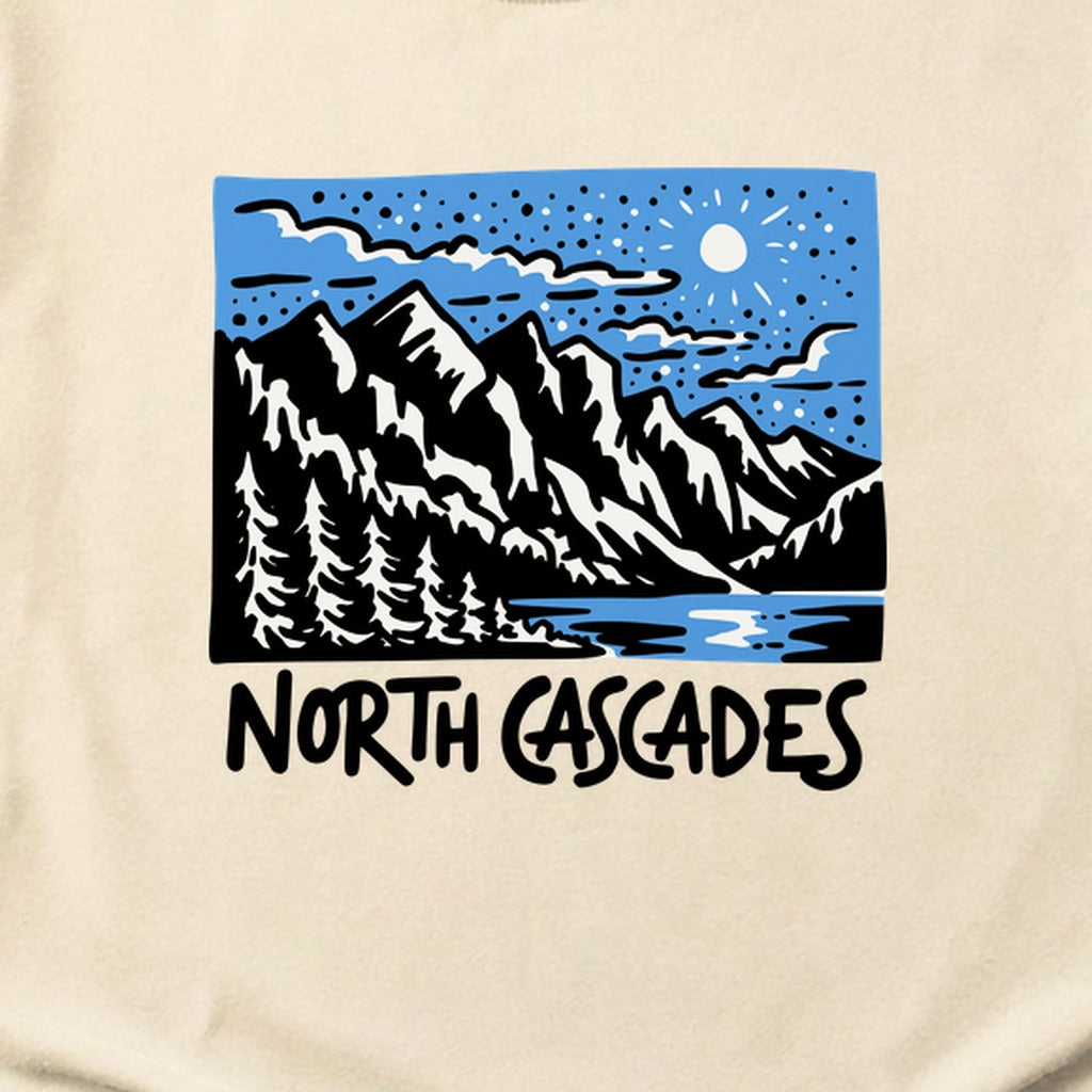 North Cascades at Night Cotton T-Shirt