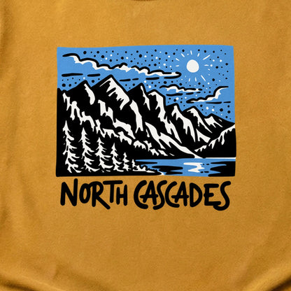 North Cascades at Night Cotton T-Shirt