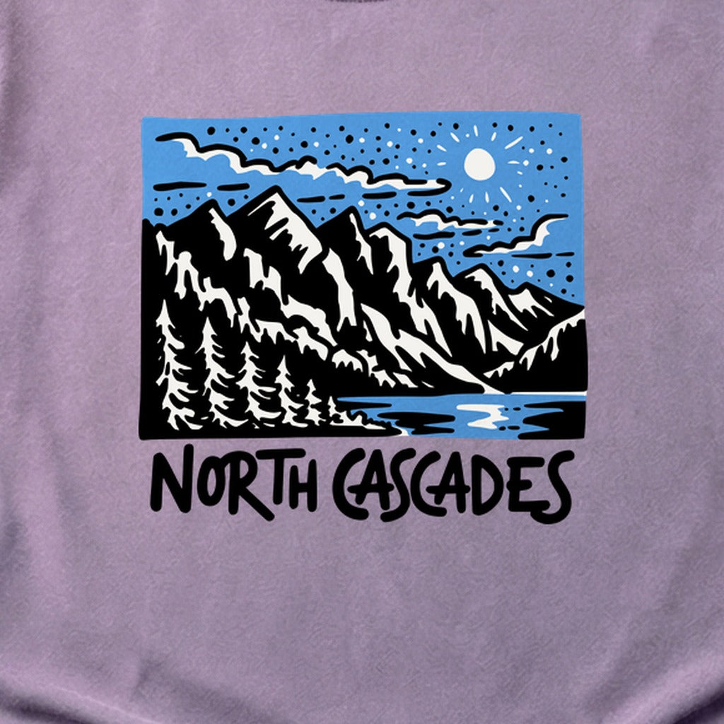 North Cascades at Night Cotton T-Shirt